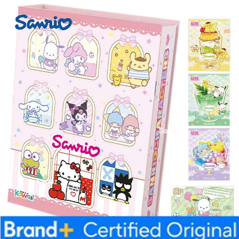 Sanrio Genuine For Children Hello Kitty My Melody Cinnamoroll ASR Picnic Feeding Limited Anime Collection Card Kids Gifts H260130