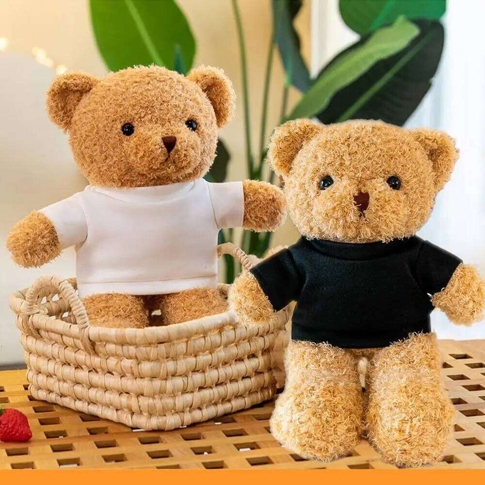 30cm Cute Wearing Sweater with Soft Teddy Bear Plush Toy Adorable Stuffed Animal Y260128