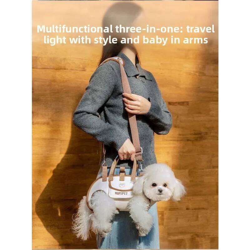 Convenient for Pets To Go Out Small Dogs and Cats New Shoulder Bag Can Be Slung with Portable Cartoon Strap Bag. 26H0130