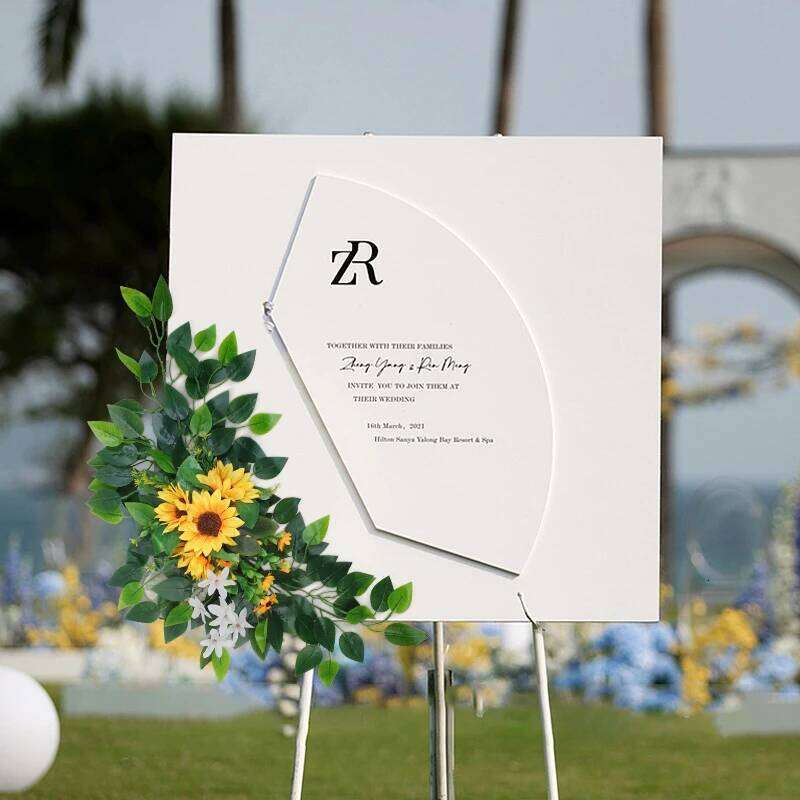 1PC Artificial Arch Flowers Boho Red Rose Eucalyptus Garland Drapes Home Decoration Wedding Decorations Welcome Sign W260130