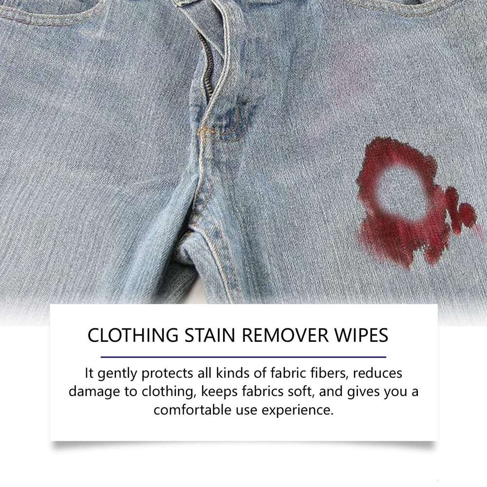Jakehoe Clothes Wipes Grease Removal Gentle Cleaning Whitening Color Protection Stain Remover S260130