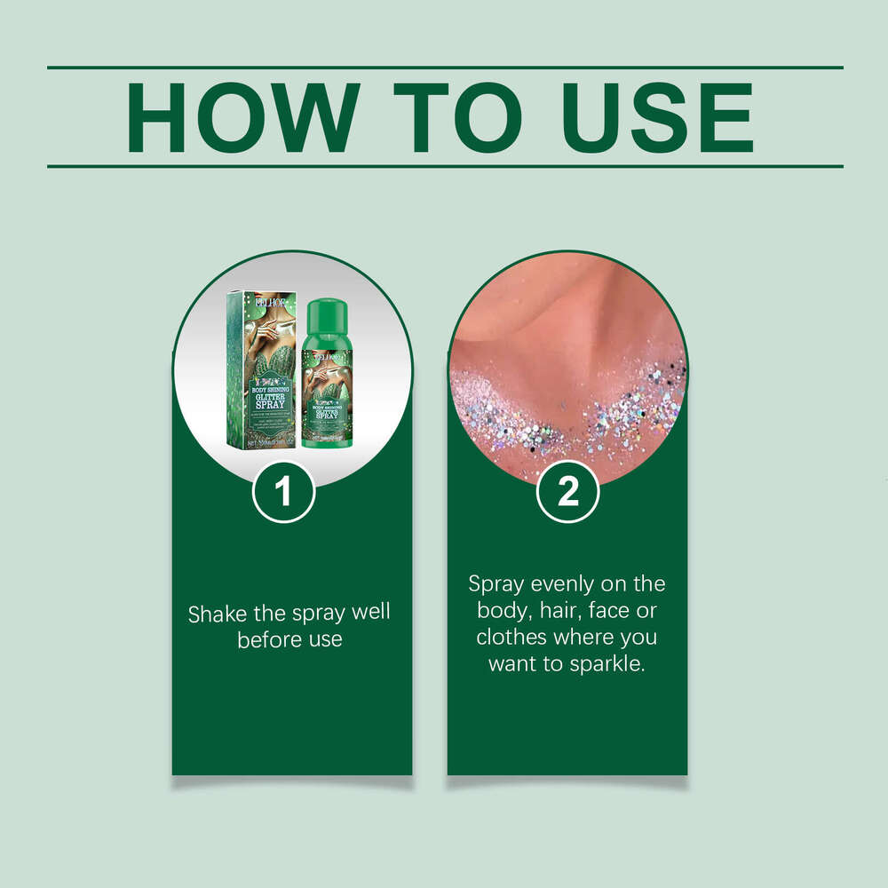 EELHOE Highlight Spray Natural 3D Long-lasting Brightening Glitter S260130