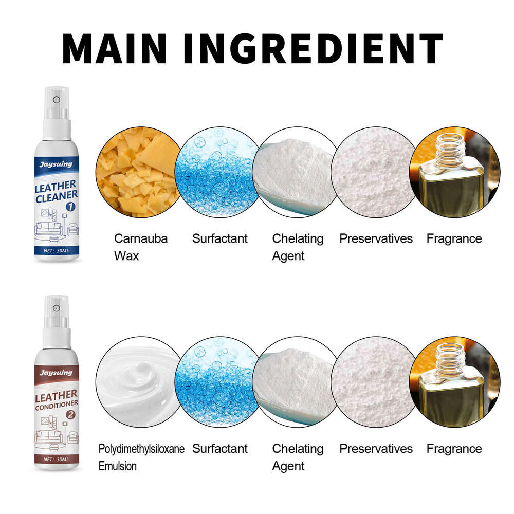 Jaysuing Cleaning and Agent Care Genuine Leather Set Sofa Maintenance Cleaner S260130
