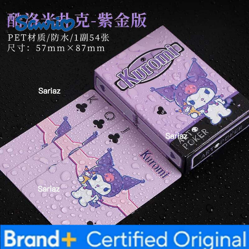 Sanrio Hello Kitty Playing Cards - Cute PVC Waterproof Durable Fold-Resistant Portable Board Game for Friends Gatherings Gift H2601301