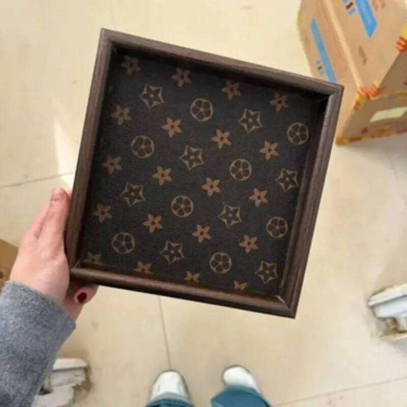 Bohemian Style Handmade Wooden Jewelry Tray Desktop Foyer Storage Home Decoration