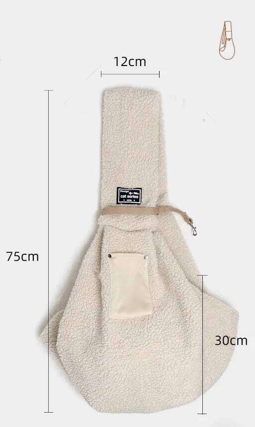 Winter Warm Pet Cat Chihuahua Yorkshire Plush Supplies Suitable For Small Dogs Carrier Portable Shoulder Handbag Dog Bag 26H0130