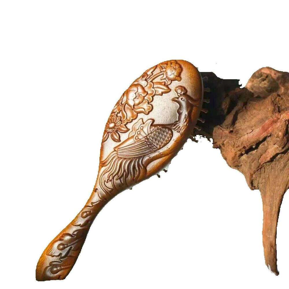 Durable Home Use Head Cushion Curling Sandalwood Comb Airbag Massage Women's Meridian Long Hair Gift Anti-Hair Loss