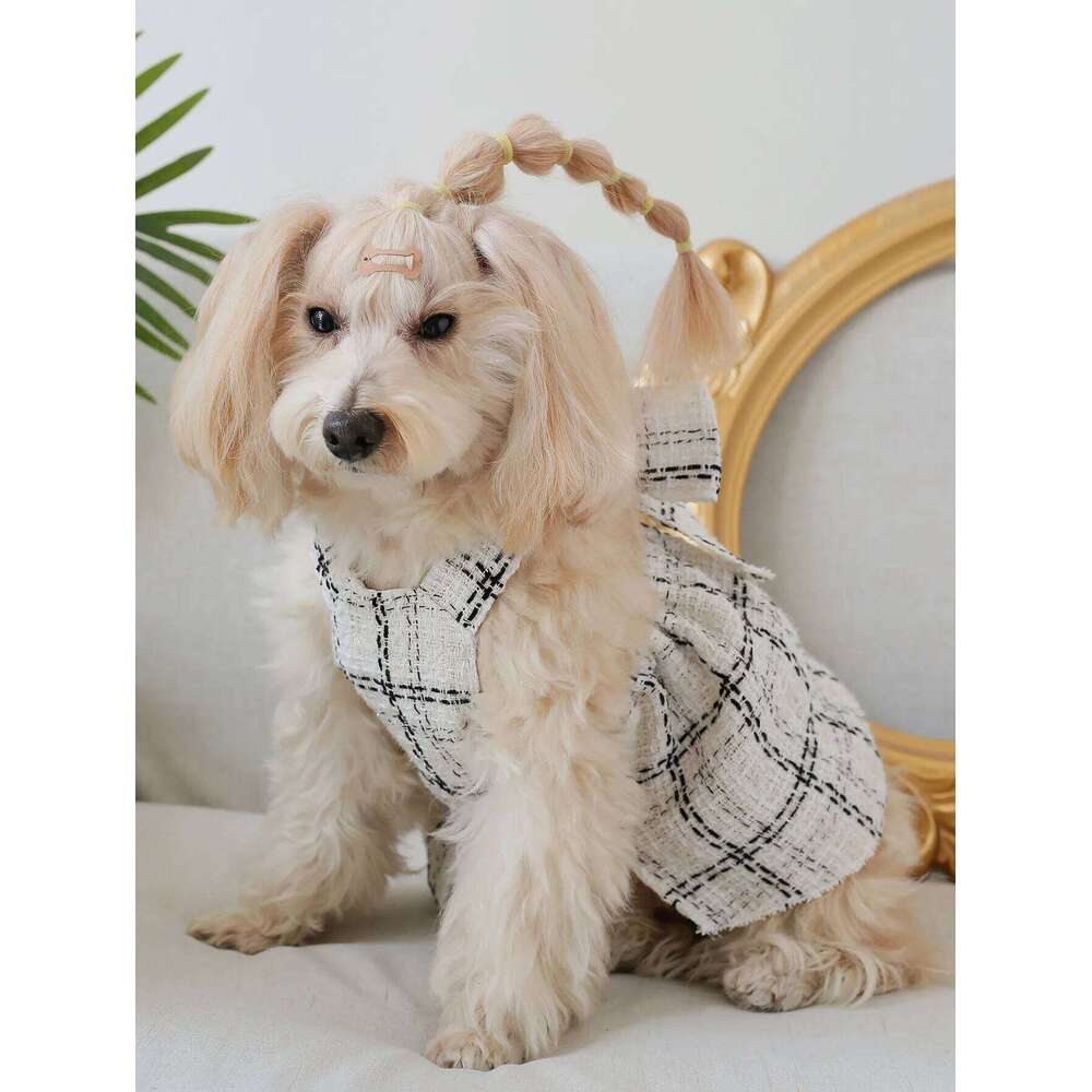 258 High-End, Elegant Dress Made of Woven Material, Featuring a Bow Belt, Suitable for Parties, Outings, Dining, and Casual Home Wear H260129