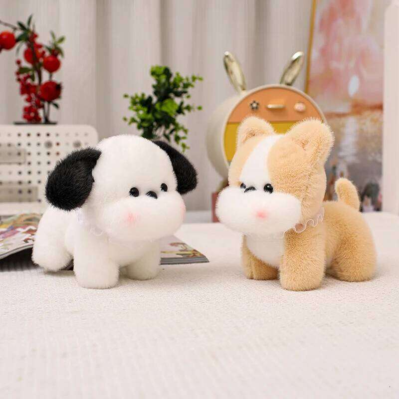20cm/7.87in Dog Toy Schnauzer Corgi Bichon Plush Toys Stuffed Animal Doll Soft Pillow Kid Pet Lover Birthday Gift Y260128
