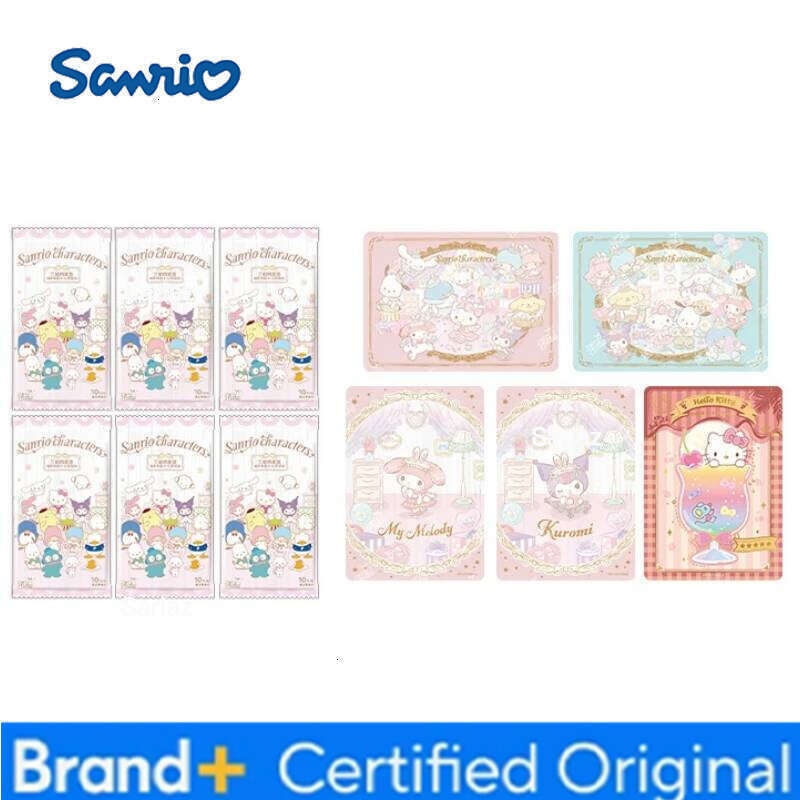 Sanrio Original Box Popular Anime Characters Collection Hobbies Cards Kuromi Hello Kitty Cinnamoroll Melody Children's Gifts H260130