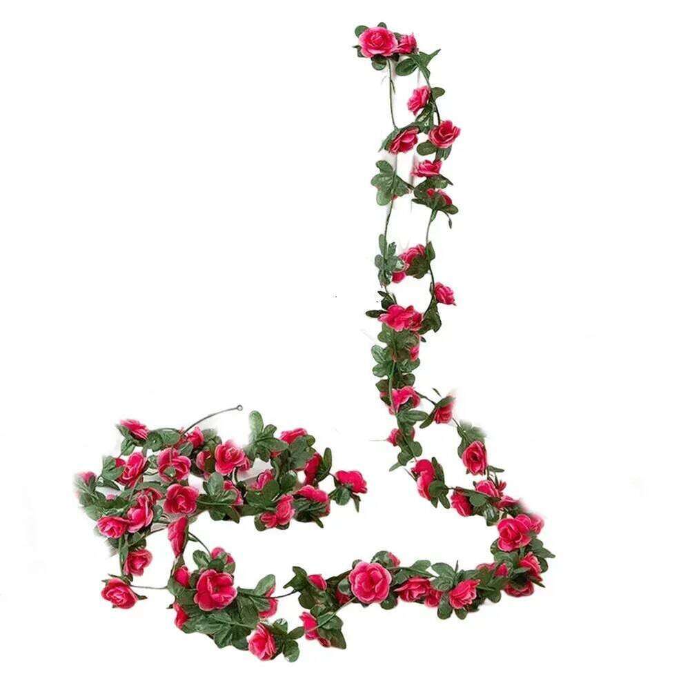 Decorative Leaf Garland Vine Beautiful Lifelike High-quality Silk Indoor And Outdoor Use For Garden Dcor W260130