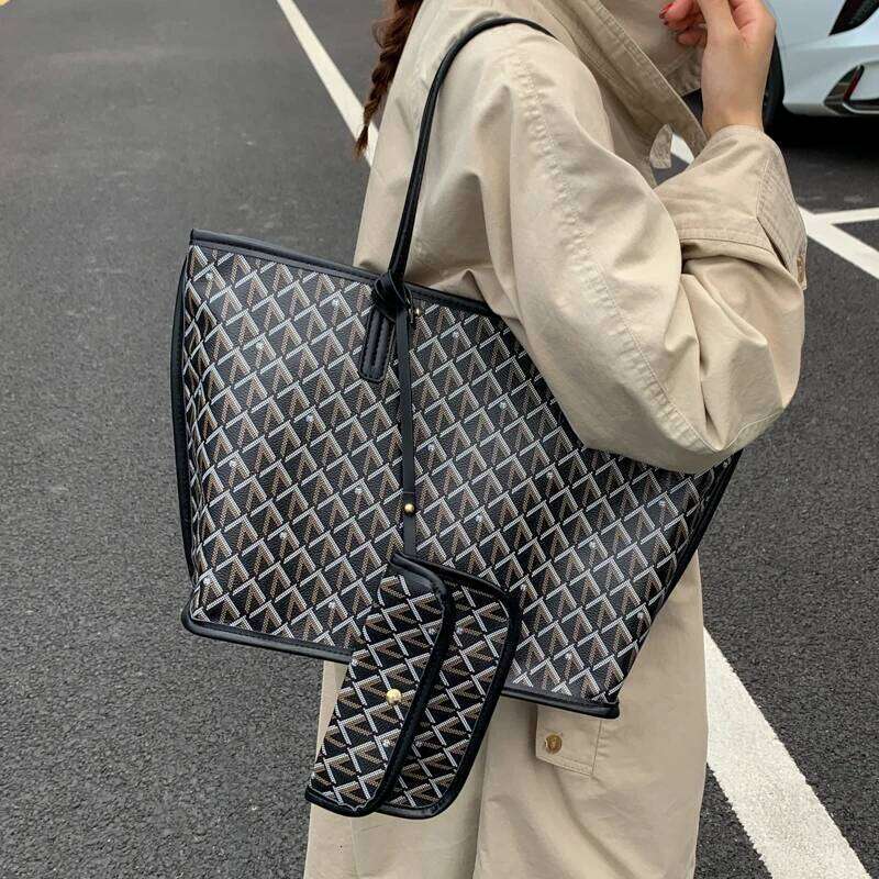 Women's New Simple Double sided Available Mother and Child Large Capacity Casual Handbag Shopping Tote Bag Z260130