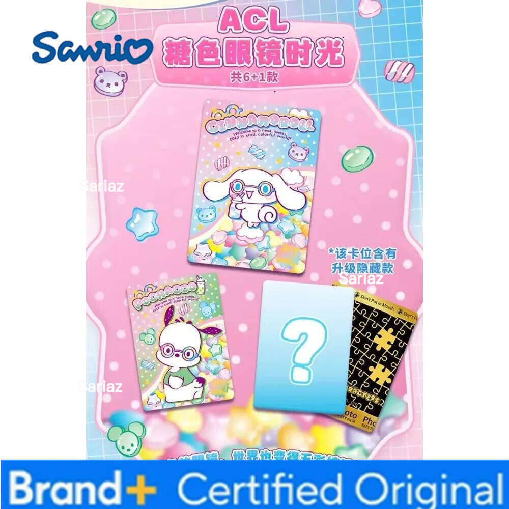 Sanrio Original for Children Pochacco Pom Purin Cute Japanese Anime Characters Limited Game Collection Card Table Toys H260130