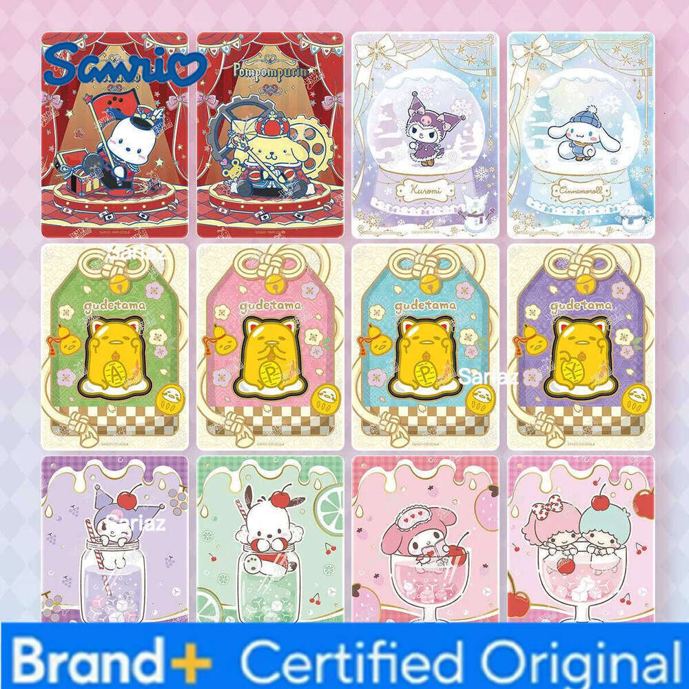 Sanrio Kayou Genuine Family Cute Dream Collection Card Warm Winter Clear Snow Cards Periphery Children Toys Birthday Gift H260130
