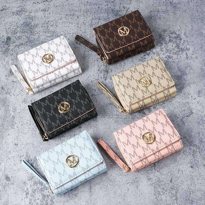 New style women's short, European and American PU high-end coin purse, printed, multi-card slots, small wallet, money cl Z260130
