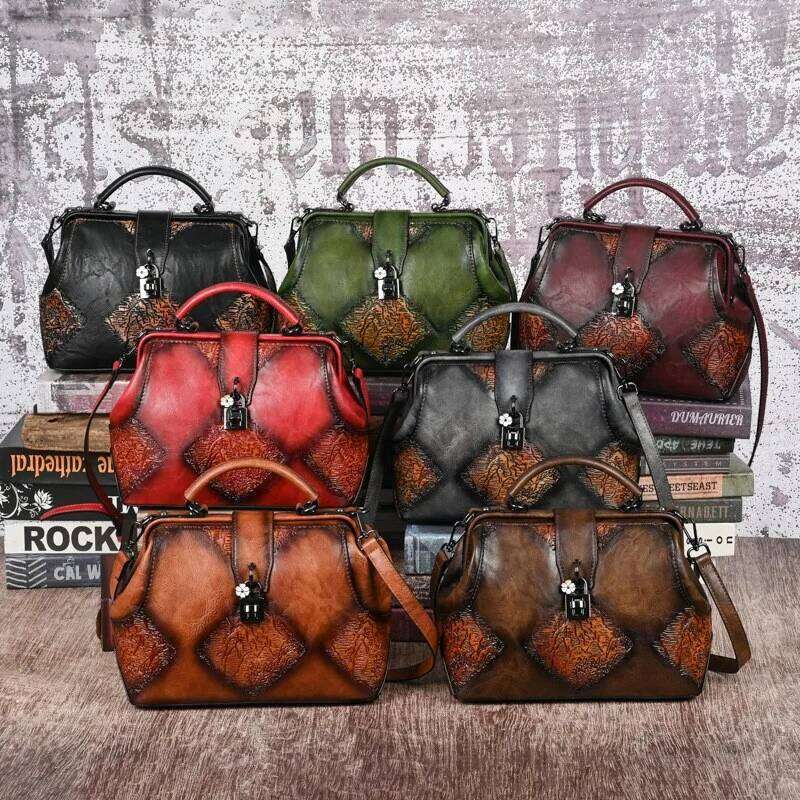 MOTAORA Vintage Leather Women S Shoulder Bag Handmade Embossed Crossbody Bags Female Designer Luxury Handbags KABAHEBINGJUE