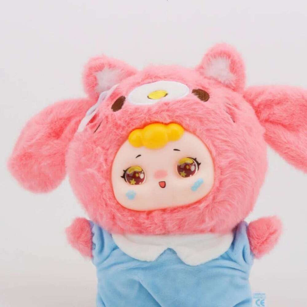 Cute Random Face Kitten Plush Toy Vinyl-Plush Stuffed Cat with Surprise Expressions for Kids&Cat Lovers Party Gift Hang Bag Y260128