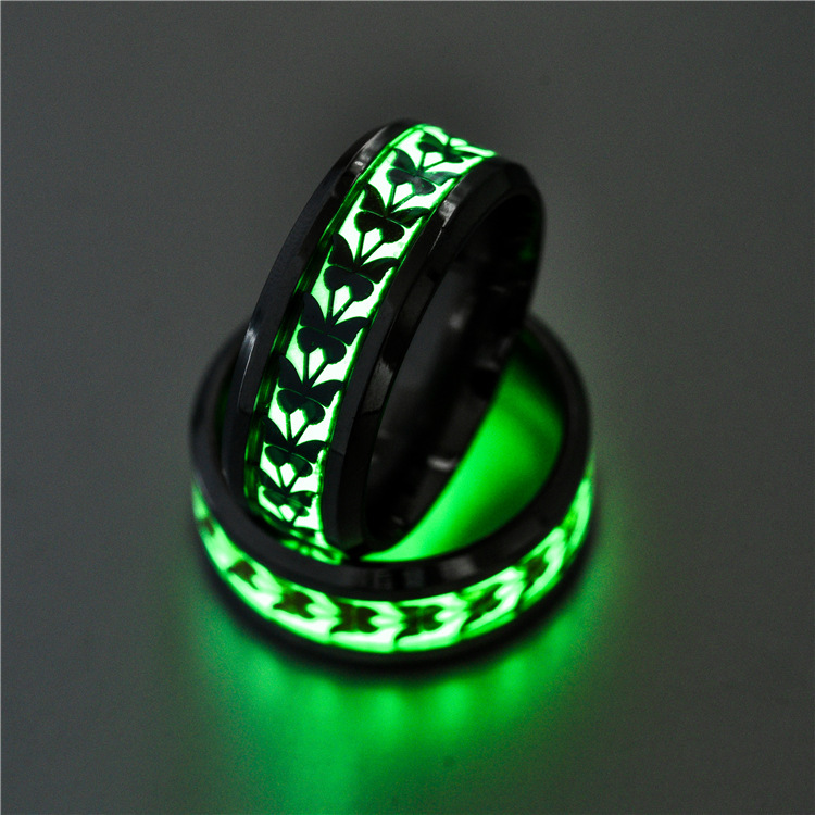 New Style Luminous Fluorescent Cute Butterfly Ring Concert Manufacturer