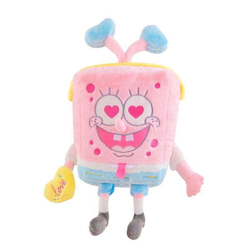 35-45cm Potdemiel Spongebob Patrick Star Pink Kawaii Cartoon Cosplay Stuffed Plush Toys Doll Birthday Gift For Kids Girls Boys Y260128