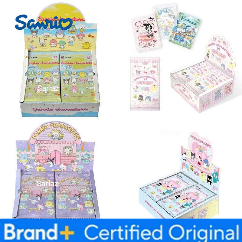 Sanrio New KABAO Original 1Box/108Pcs Cards Kuromi Hello Kitty My Melody Shining Collectible Card Toys For Girl's Birthday Gift H260130