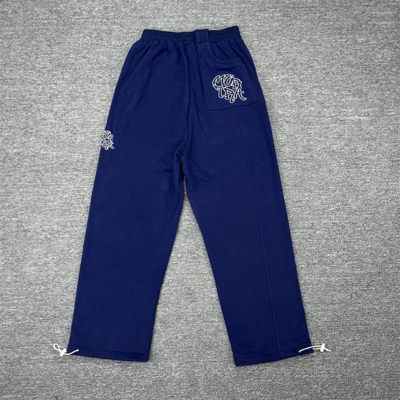 Men's Hoodies Navy Blue Set Embroidered Patchwork Pullover Men Women Quality Hoodie