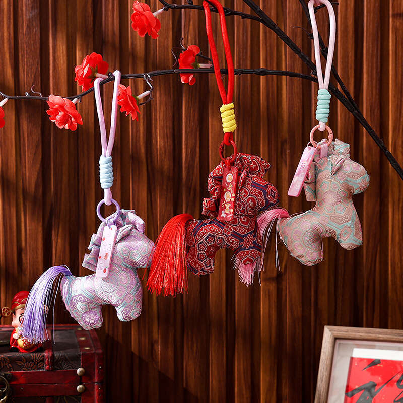 2026 of the Mascot Zodiac Cute New Year Gift Little Horse Ancient Style Bag Car Pendant