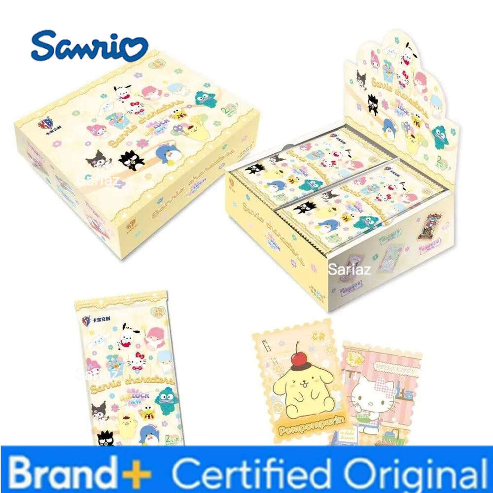 Sanrio KABAO Character Hello Kitty Cinnamoroll Kuromi Polaroid Collection Cards Blind Box Kawaii Card Toys Girl's Birthday Gift H260130