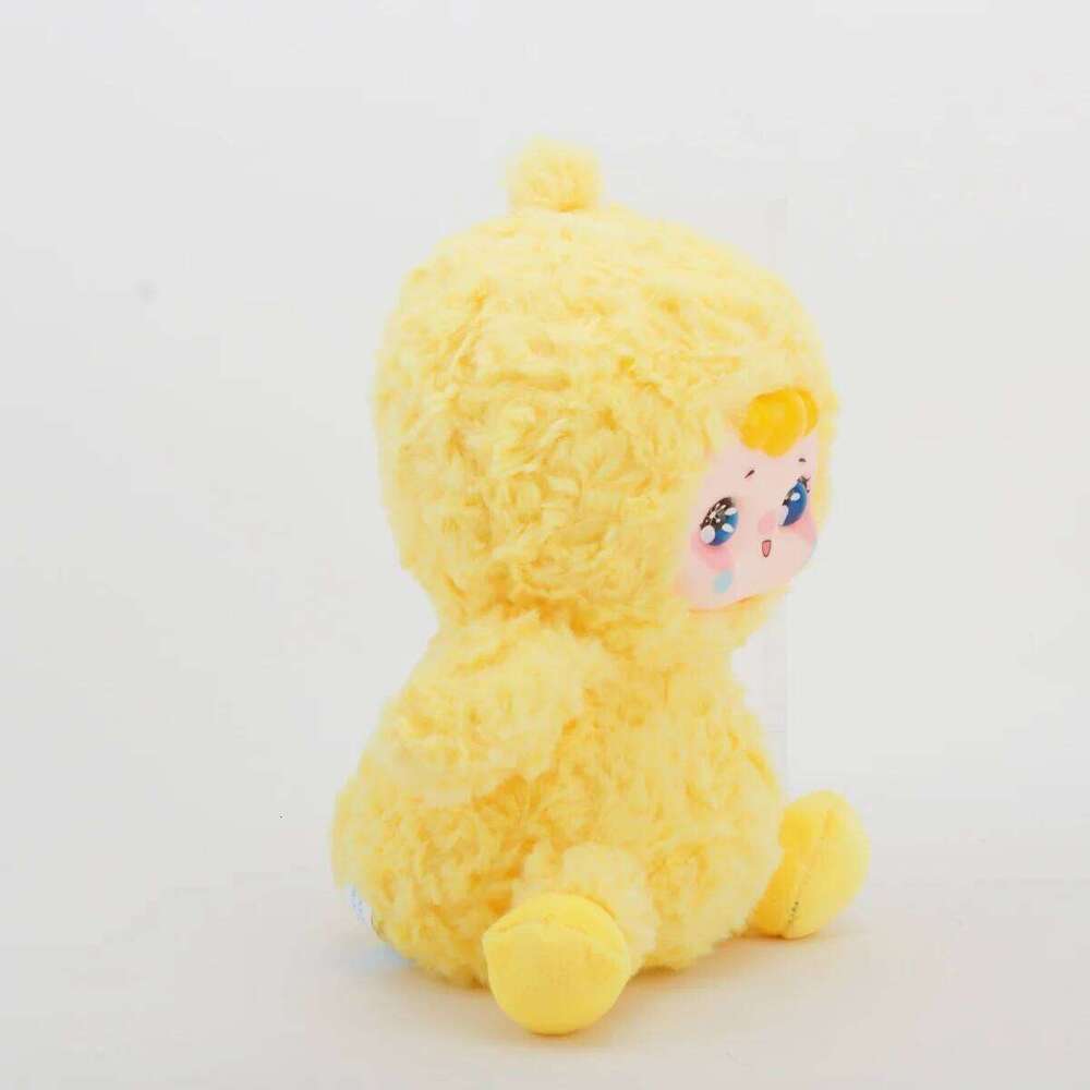 Cute Random Face Vinyl Plush Hybrid Stuffed Animal Adorable Kawaii Yellow Duck Toy Gift for Kids Teens&Duck Lover Y260128