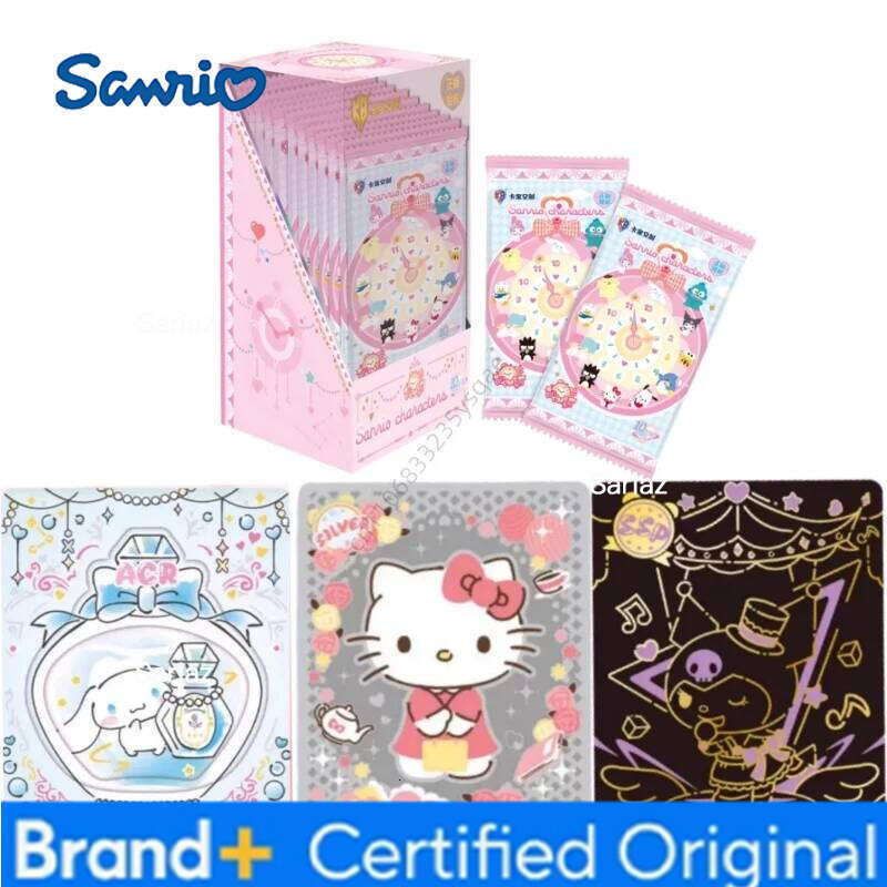 Sanrio Genuine Collection Card Japanese Cartoon Daniel Star Hello Kitty Exquisite PVC Transparent Craft Cards Gifts H260130