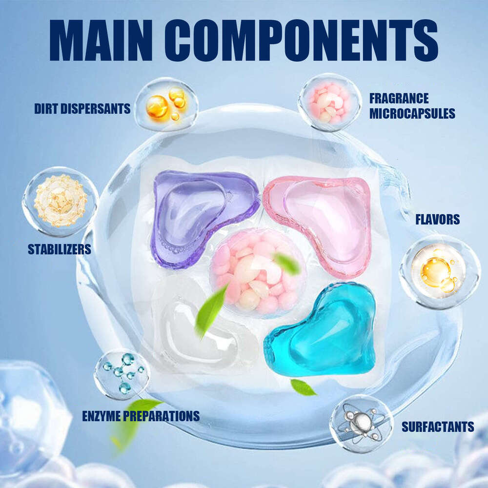 Jakehoe Clothing 5-in-1 Five-in-One Smooth Cleaning Oil Stain Long-lasting Fragrance Beads S260130