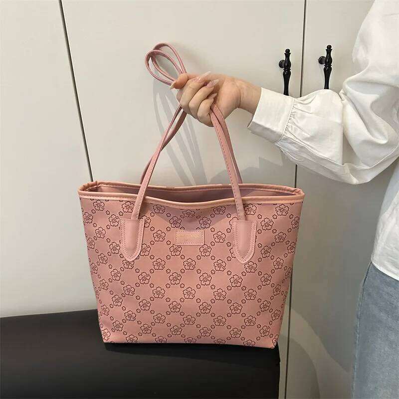 New Fashionable Large-Capacity Women's Tote Crossbody Shoulder Bag, Simple and Versatile Handbag Z260130