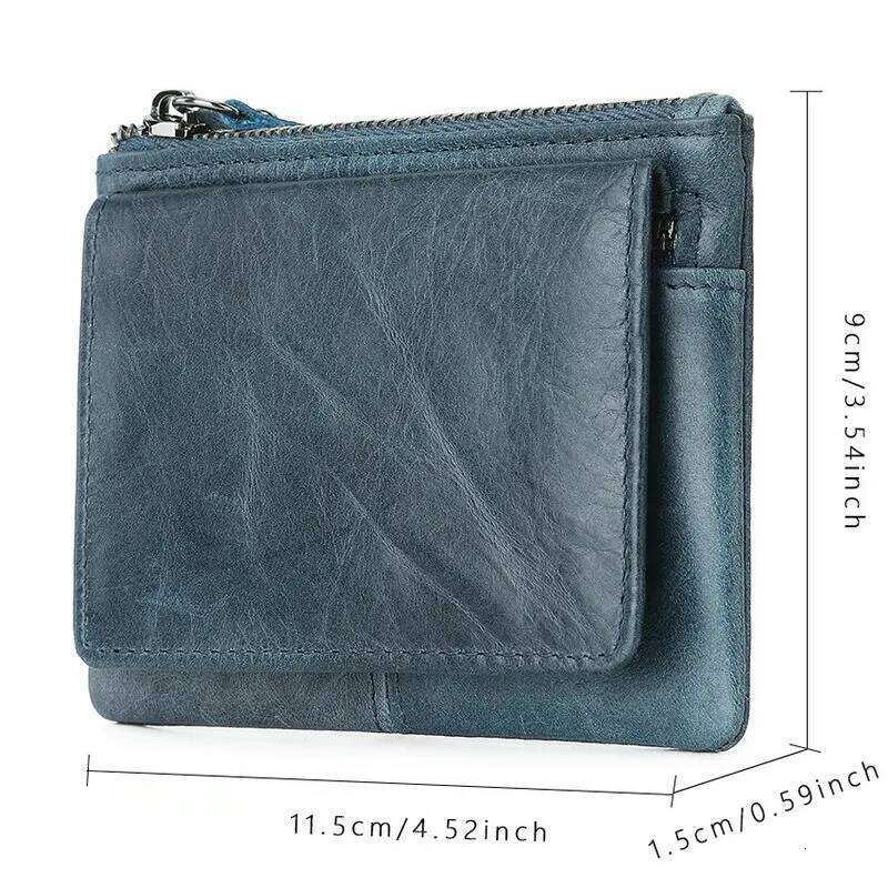 GENODERN New Purse Genuine Leather Retro Creative Mini Japanese Style Coin Multifunctional Card Holder Z260130