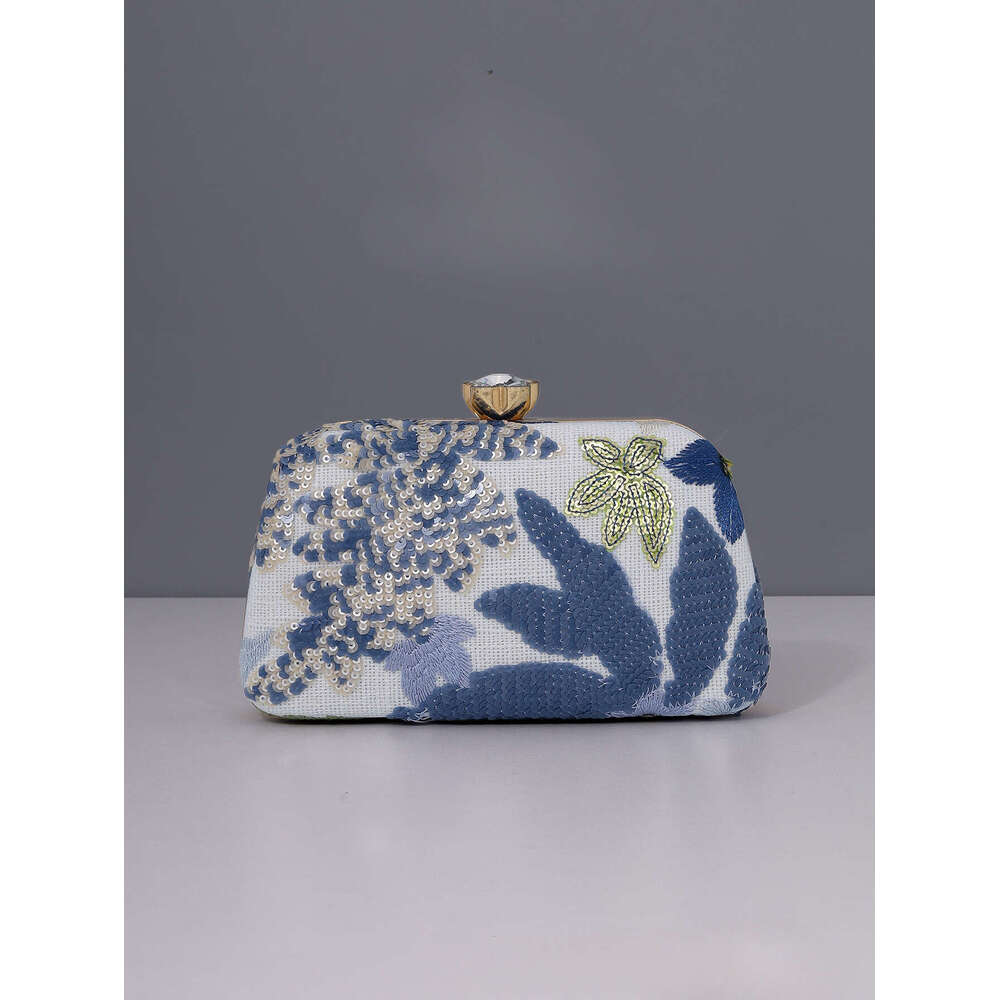 Hot Selling Embroidered Handmade Embroidery Chinese Style Sequin Niche Clutch Evening Bag handbag