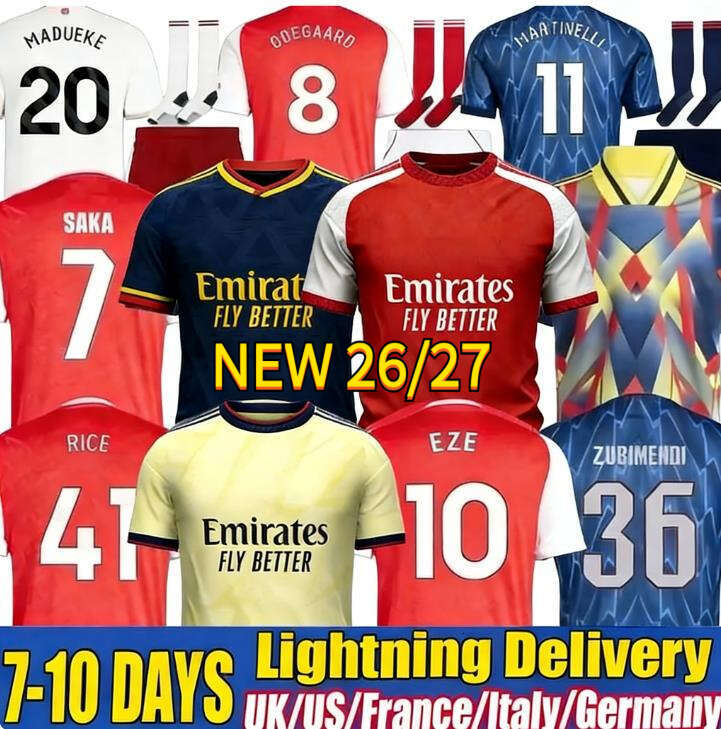 2026 GYOKERES SAKA Zubimendi RICE EZE ODEGAARD Jerseys G. JESUS MARTINELLI SALIBA HAVERTZ maillot GABRIEL ZINCHENKO Gunners 2025 arsenalsfootball kits 25 26 27