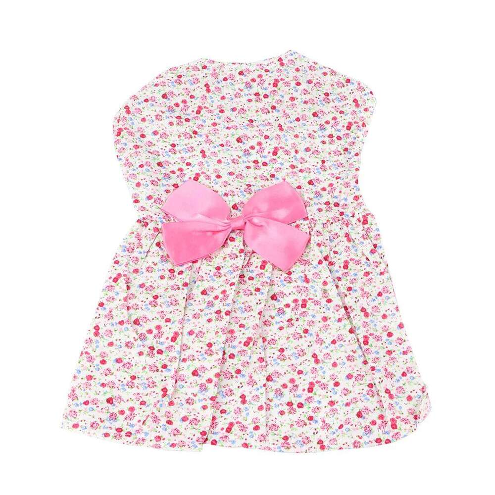 Princess Dress for Small Dogs Pink Medium Floral Tutu Style Clothes Cute Comfortable Walking Party Event Pet Dog Skirt H260130