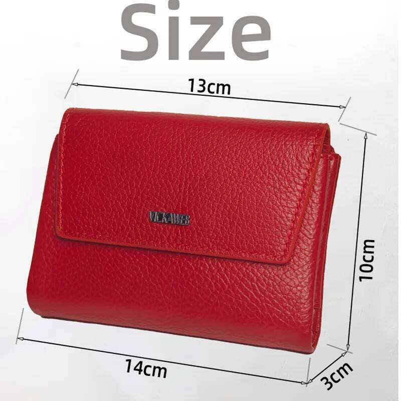 VICKAWEB Magnetic Women Short Genuine Leather Fashion Alligator Hasp Wallet Female Small Woman Wallets And Purses Z260130