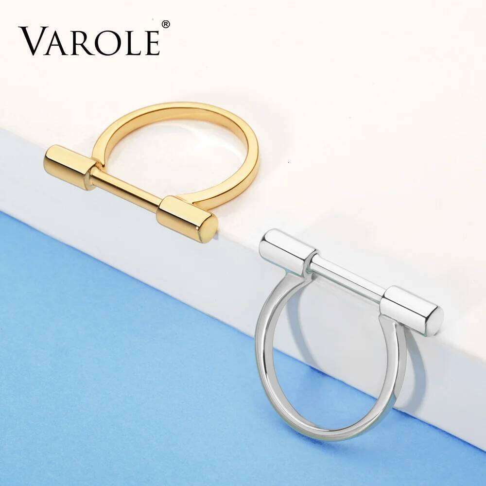 Contracted cylindrical Ring Gold Color Rings For Women Accessories Finger Fashion Jewelry Gifts Anillos XJ260130