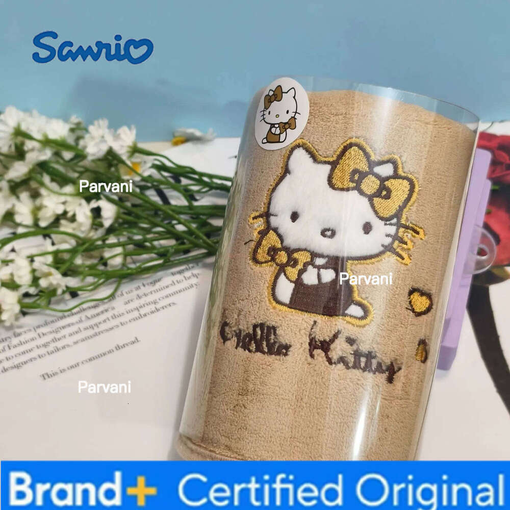 Sanrio 1PC Hello kitty Towel Maillard Series Hand Wipes Comfortable Absorbent Rubbing Towels Bath Household Products H260130