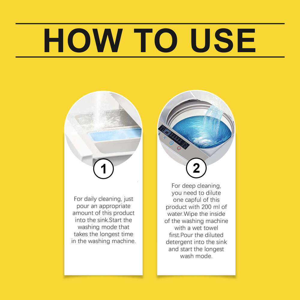 Jakehoe Cleaner Daily Household Care Cleaning Maintenance Washing Machine Tub Stain Removal Descaling S260130