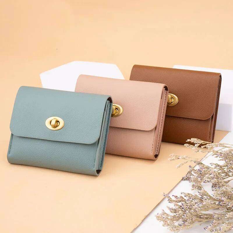 Minimalist Kawaii Cute Luxury Women Wallet Coin Card Bag Small Short Fashion PU Leather Korean New Purse Z260130