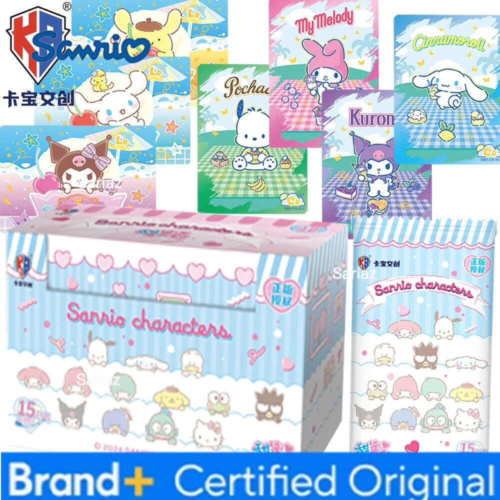 Sanrio Genuine Kabao Characters Collection Cinnamoroll My Melody Warm and Joyful Healing Crystal Cards Cartoon Toys Gifts H260130