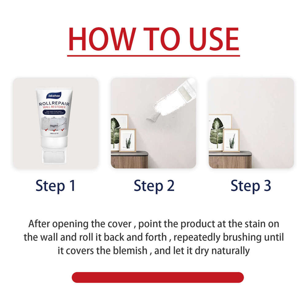 Jakehoe Household White Renovation Paste Moisture-Proof Mildew-Proof Waterproof Interior Wall Repair S260130