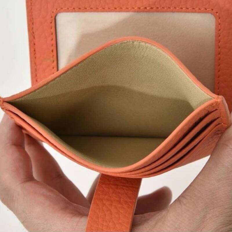 Multi-slot PU Leather With Button Women Men Credit ID Organizer Business Card Holder Multi-purpose Wallet Z260130