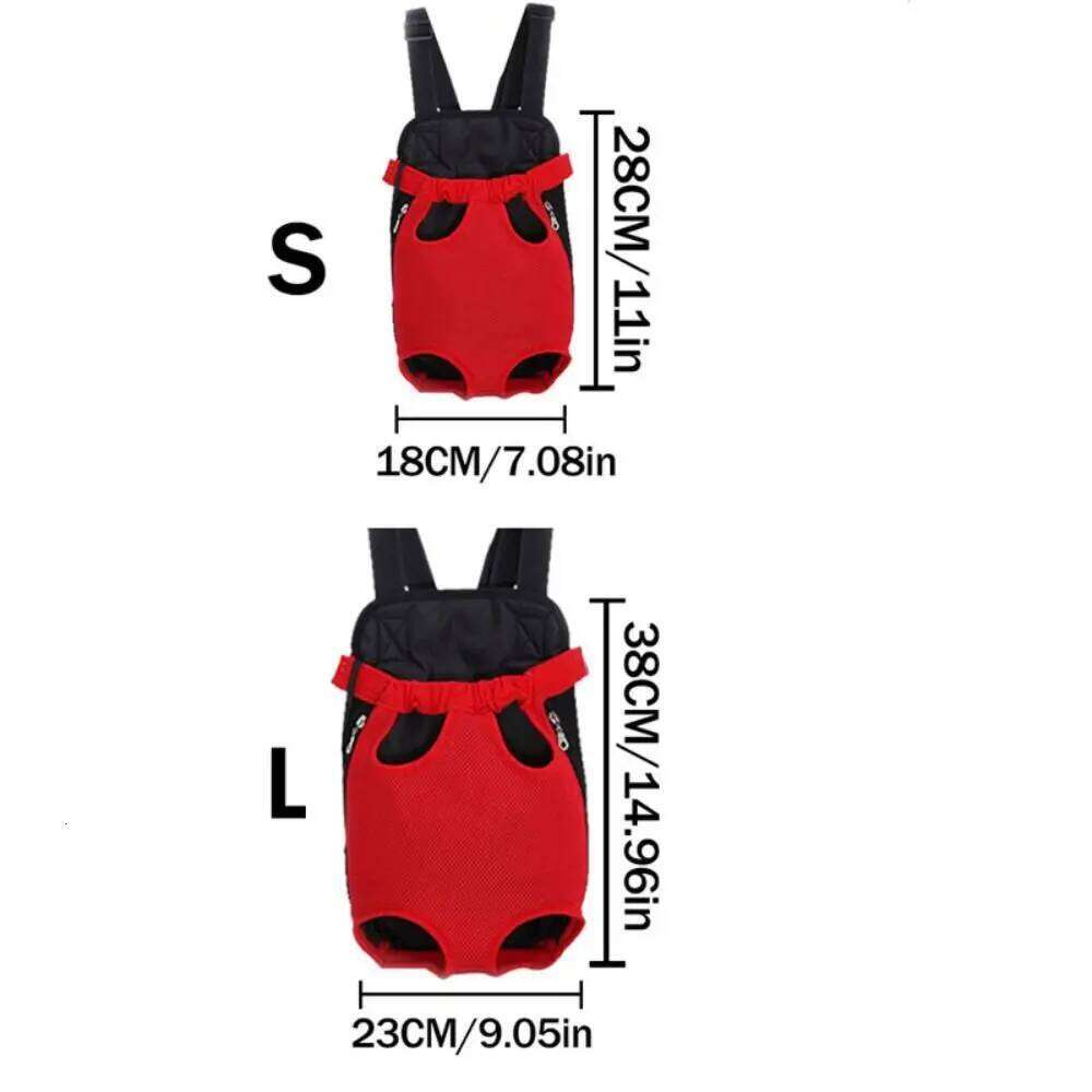 1PC Pet Backpack Adjustable Dog Front Carrier Hiking Camping Traveling Outdoor For Small Dogs Cats And Puppies 26H0130