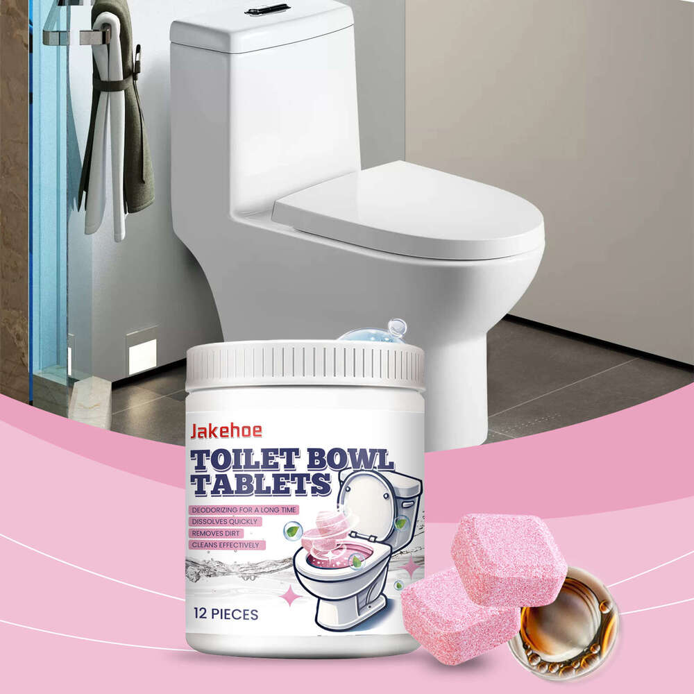 JAKEHOE Cleaning Effervescent Household Bathroom Stain Remover Toilet Cleaner Tablets S260130