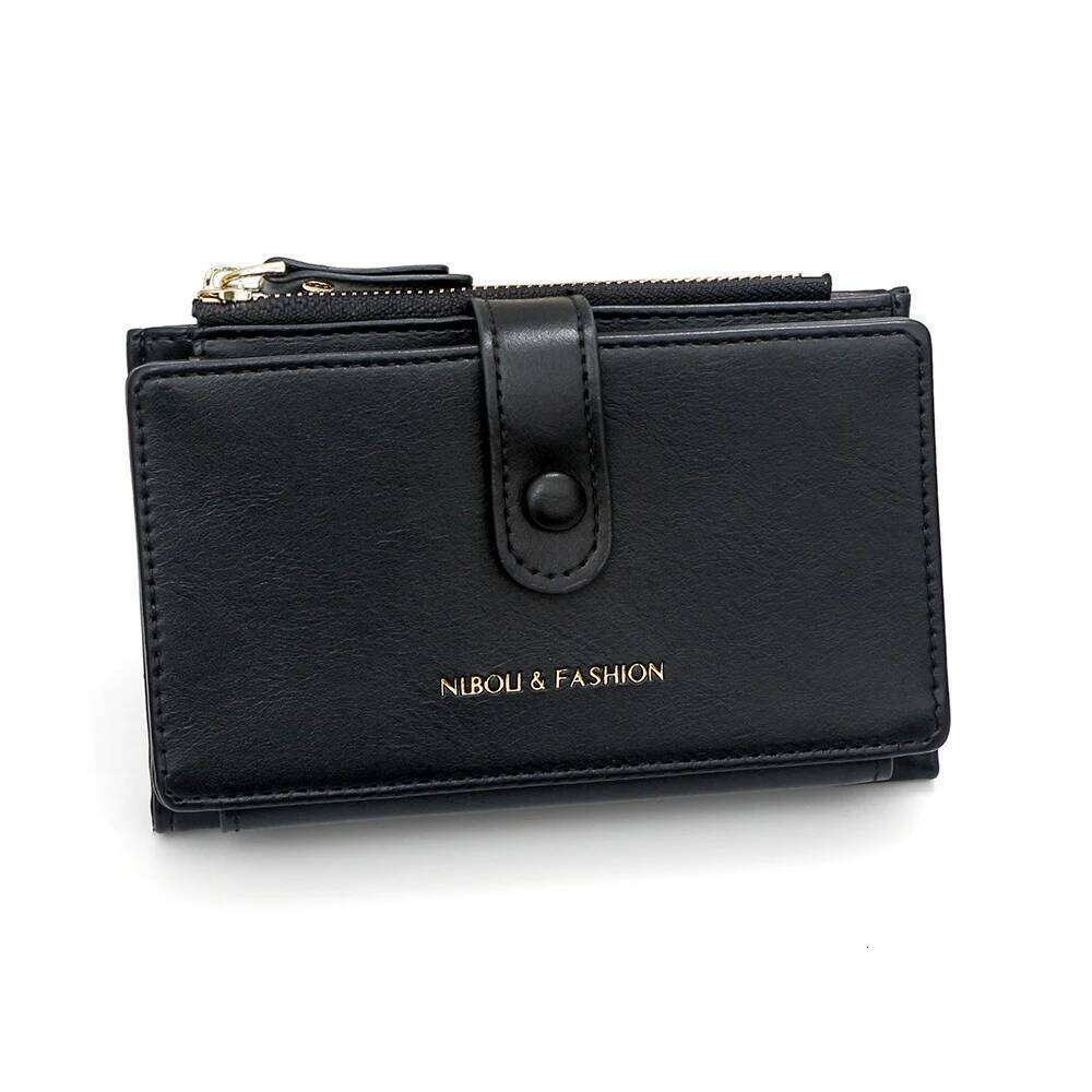 Short Simple Pu Leather Wallet Zipper Coin Purse Anti-Wrinkle Female Money Bag Daily Use Pocket Gifts For Women Z260130
