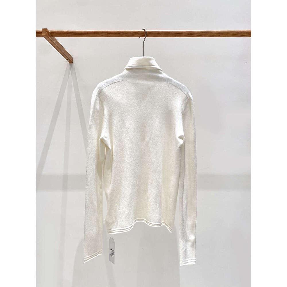 Zhihetang Autumn Winter New Soft Wool Turtleneck Push Collar Base Knit Sweater Versatile Top For Women LEEGO LENS