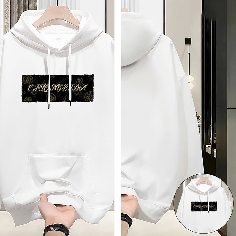 Men's Hoodie Street Retro Chinese Style Pullover Hooded Sweatshirt