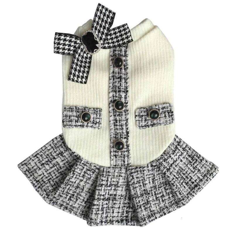 New Classic Knitted Pet Princess Dress Soft Cat Apparel For Small Dog Chihuahua Puppy And Kittens Elegant Clothes H260130