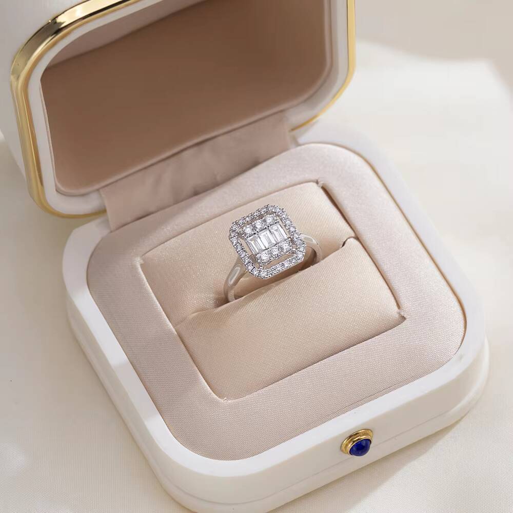 Jewelry in Stock MSR-1975 18K Gold Luxury Engagement Ring Fancy Shape Lab Grown Diamond Ring